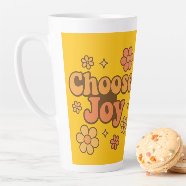 Choose Joy Minimalist Art - Positive Mindset Print Milchtasse (Beispiel)