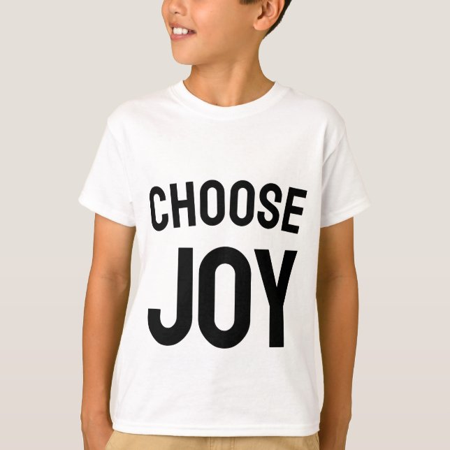 Choose joy - positive vibes kid's t-shirt  (Vorderseite)