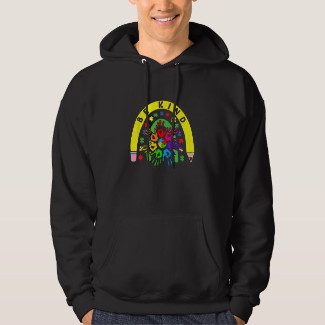 Choose Kindness ASD Spectrum Autism Awareness Be K Hoodie (Vorderseite)