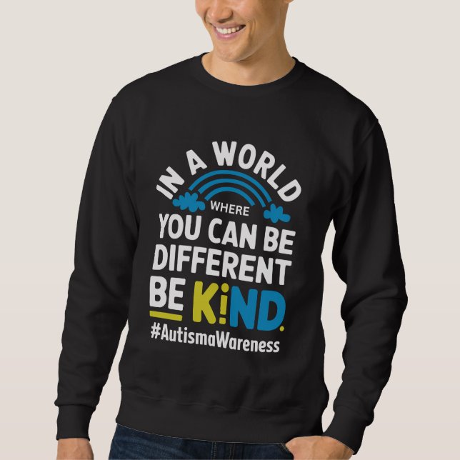 Choose Kindness Be Kind Positive Quote Floral T-Sh Sweatshirt (Vorderseite)