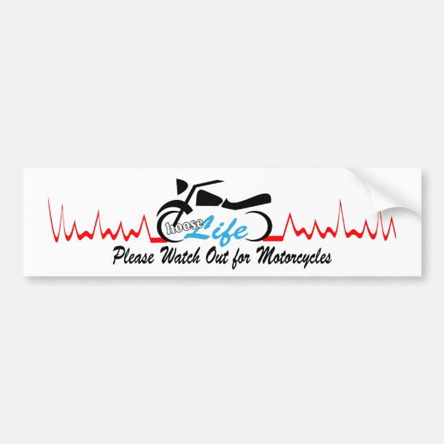 Choose Life Please Watch for Motorcycle Autoaufkleber (Vorne)