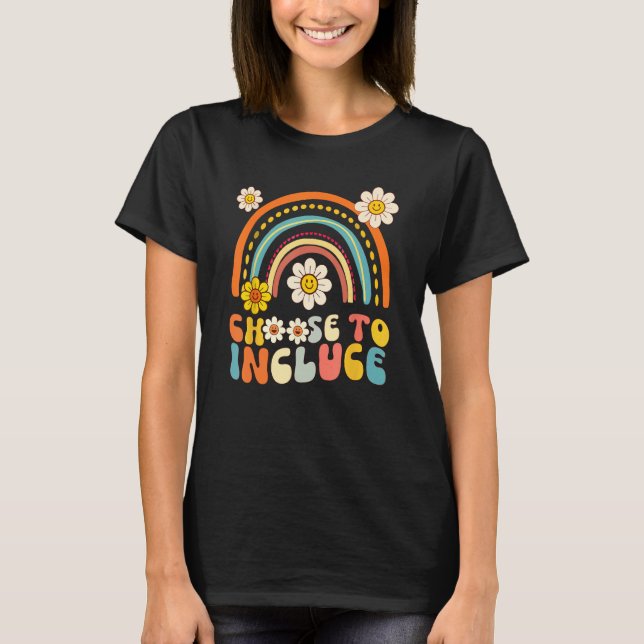 Choose To Include Autism Teacher Special Education T-Shirt (Vorderseite)