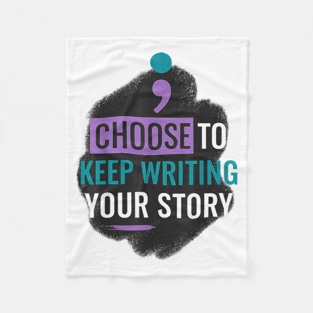 Choose To Keep Writing Your The Story For Women Me Fleecedecke (Vorderseite)
