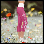 CHOOSE YOUR COLOR CUSTOM yoga capri leggings<br><div class="desc">WÄHLEN SIE IHRE FARBE maßgeschneiderte Yoga Capri Leggings! Mit dem Namen in einem weißen Skript bis zu einem Bein! Das Beispiel ist rosa mit weißem Bund, aber Sie können leicht an die Farbe Ihrer Wahl anpassen. Auch leicht zu ändern oder zu löschen Beispieltext. Alle Rechte vorbehalten © 2020 Alan &...</div>