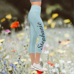 CHOOSE YOUR COLOR CUSTOM yoga capri leggings<br><div class="desc">WÄHLEN SIE IHRE FARBE maßgeschneiderte Yoga Capri Leggings! Mit dem Namen in einem schwarzen Skript bis zu einem Bein! Beispiel ist Robins Eigelb,  aber Sie können leicht an die Farbe Ihrer Wahl anpassen. Auch leicht zu ändern oder zu löschen Beispieltext. Alle Rechte vorbehalten © 2020 Alan & Marcia Socolik.</div>