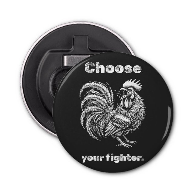 Choose Your Fighter – Demon Rooster. Flaschenöffner (Vorderseite)