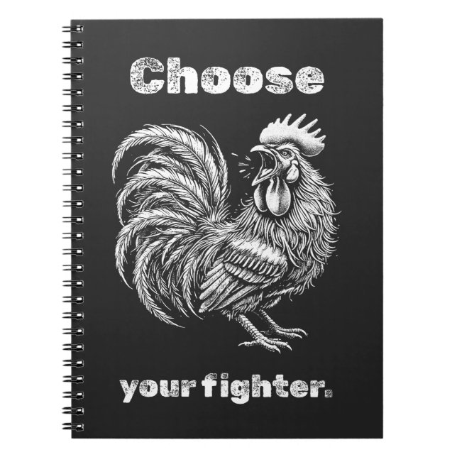 Choose Your Fighter – Demon Rooster. Notizblock (Vorderseite)