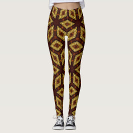 Chop Gold Root Chakra Pattern Leggings, die Psydef Leggings