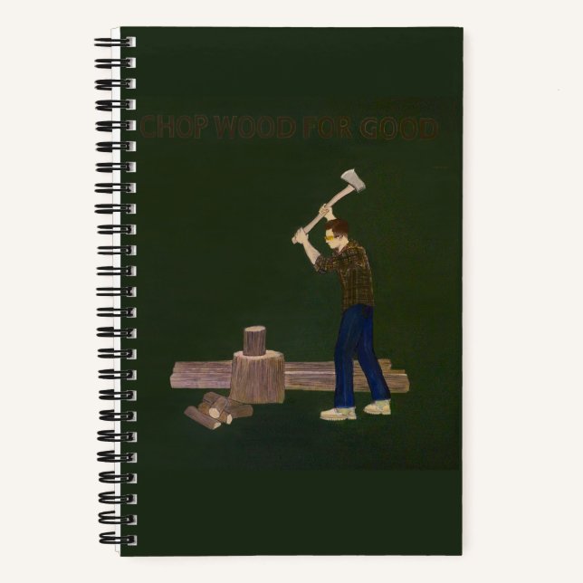 Chop-Holz für gutes Notizbuch (Vorderseite)