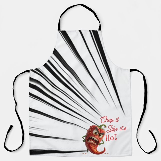 “Chop It Like It’s Hot” All-Over Print Apron Schürze (Vorderseite)