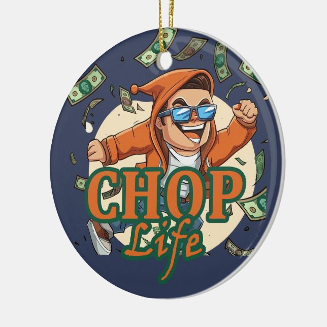 Chop Life Keramik Ornament (Links)