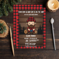 Chop! Rustikale Lumberjack Flannel Babydusche