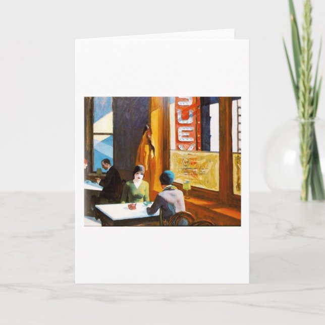 Chop Suey - Edward Hopper Karte (Vorderseite)