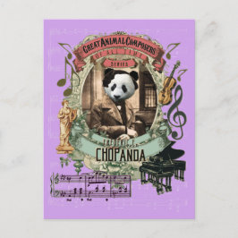 Chopanda Funny Panda Großer Tierkomponist Chopin Postkarte