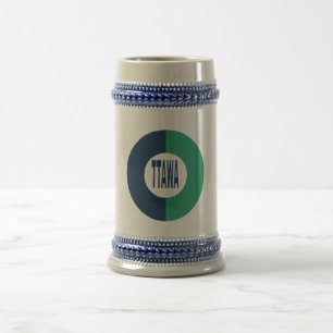 Chope 624 g blau OTTAWA Bierglas