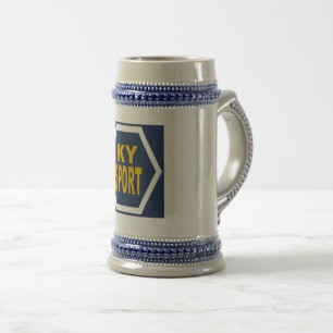 Chope 624 g grau/blau Ky SPORT Bierglas