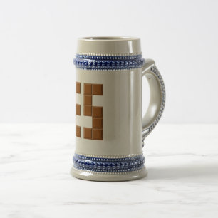 CHOPE grau/blau SPANIEN Bierglas