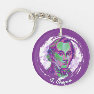Chopin Aurora Portrait Zitat Acrylaschlüsselanhäng Schlüsselanhänger