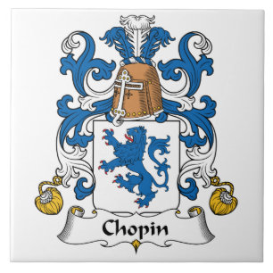 Chopin-Familienwappen Fliese