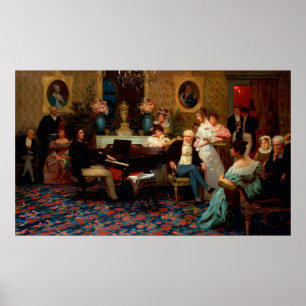 Chopin Klavier spielen Poster
