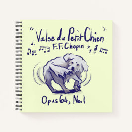 Chopin Minute-Walzer Spiralblock Notizbuch
