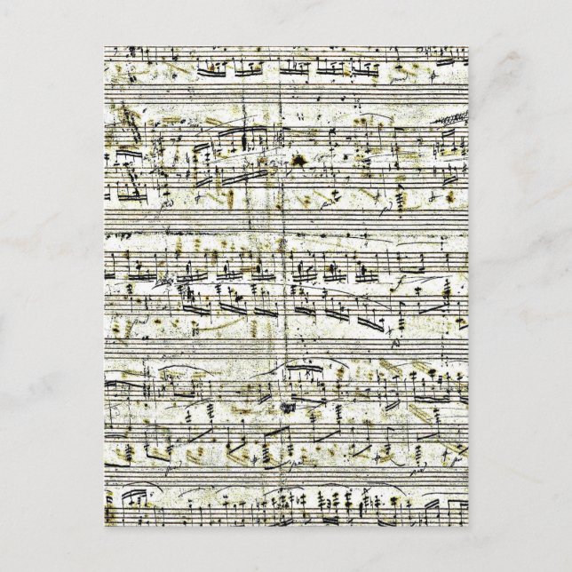 Chopin: Polonaise Postkarte (Vorderseite)