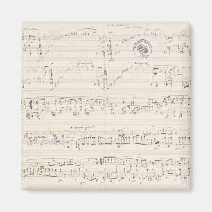 Chopin Polonez-Fantasy-Manuskript Magnet