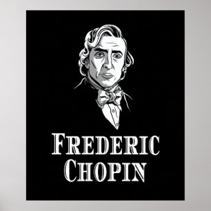 Chopin Portrait Klassische Musik Poster