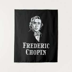 Chopin Portrait Klassische Musik Wandteppich
