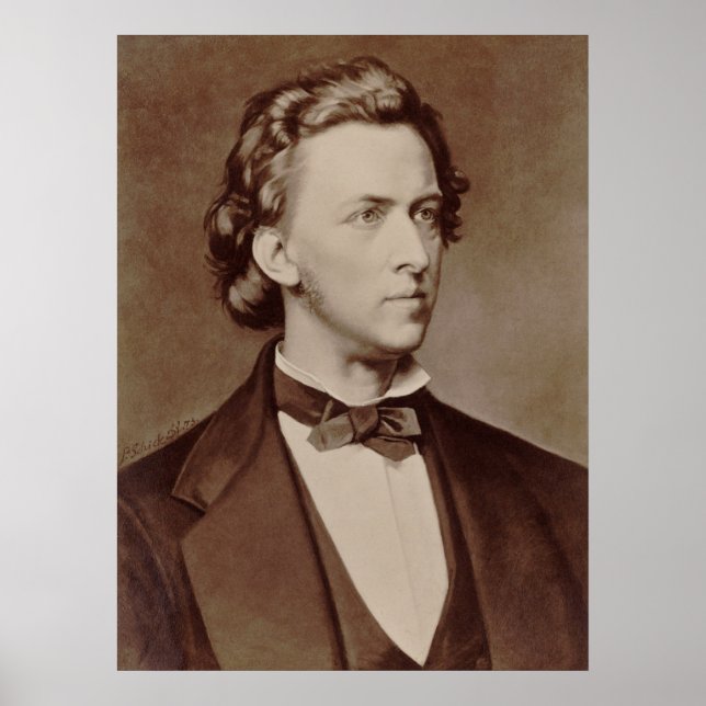 Chopin Portrait Poster (Vorne)