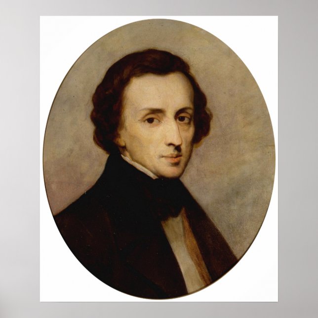 Chopin Portrait Poster (Vorne)