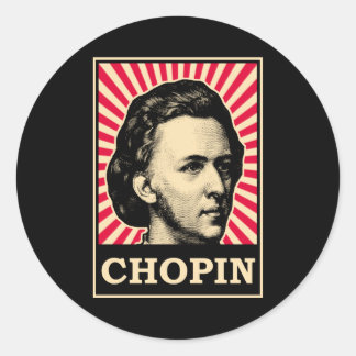 Chopin Runder Aufkleber