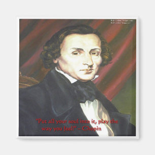 Chopin - Wie man zitiert - Geschenkkarten und T-Sh Magnet