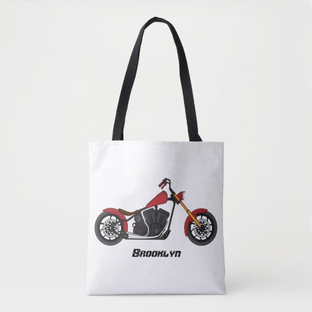 Chopper-Art Motorrad-Abbildung (Vorderseite)