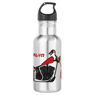 Chopper-Art Motorrad-Abbildung Edelstahlflasche