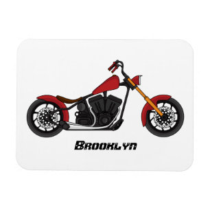 Chopper-Art Motorrad-Abbildung Magnet