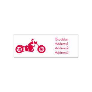 Chopper-Art Motorrad-Abbildung Permastempel