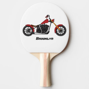Chopper-Art Motorrad-Abbildung Tischtennis Schläger