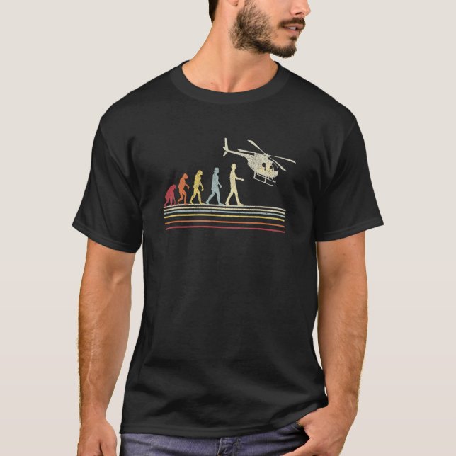 Chopper Avitation Heli Aviator Evolution Helicopt T-Shirt (Vorderseite)