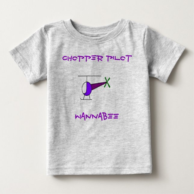 CHOPPER, CHOPPER PILOT, WANNABEE BABY T-SHIRT (Vorderseite)