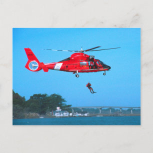 Chopper der Küstenwache Postkarte