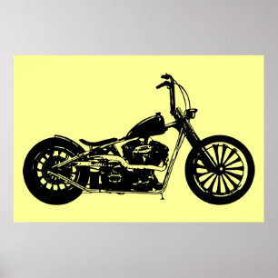 Chopper-Fahrrad Poster