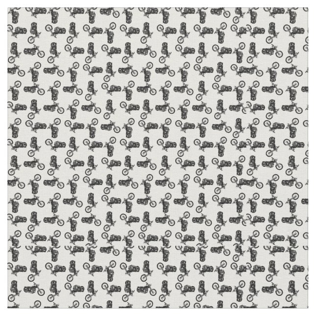 Chopper Mania Print Pattern Stoff (Nahaufnahme)
