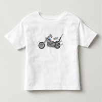 Chopper Motorrad 1950 Cartoon Abbildung