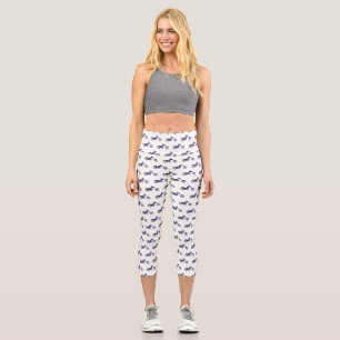 Chopper Motorrad Cartoon Abbildung Capri Leggings