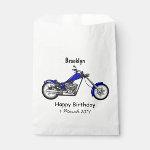 Chopper Motorrad Cartoon Abbildung Geschenktütchen