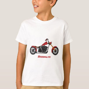 Chopper-Motorrad-Illustration T-Shirt