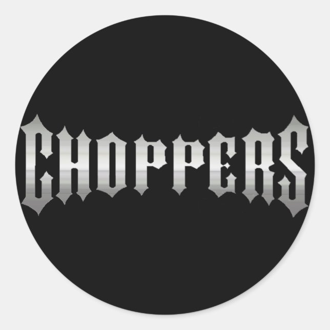 CHOPPER RUNDER AUFKLEBER (Vorderseite)
