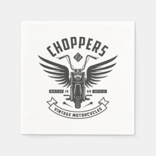 Chopper Vintag Motorräder Serviette