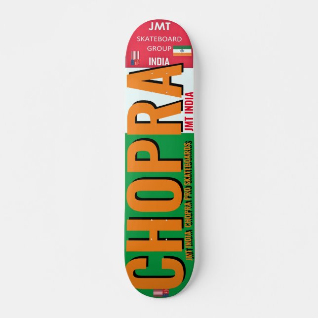 CHOPRA JMT INDIA 7 3/4" Skateboard Deck (Vorne)